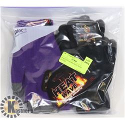 2 PACK OF LADIES HEAT WAVE GLOVES