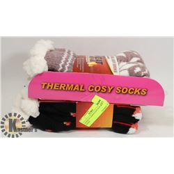 2 PACK OF LADIES COZY SLIPPER SOCKS