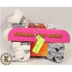 2 PACK OF LADIES COZY SLIPPER SOCKS