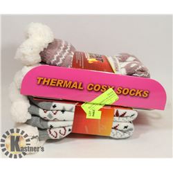 2 PACK OF LADIES COZY SLIPPER SOCKS