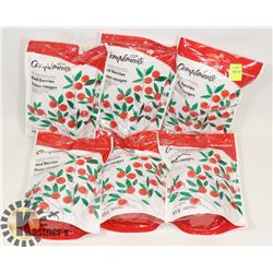 6 BAGS OF RED BERRIES CANDIES