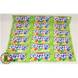 18 PACKS OF SOUR RAZZLES