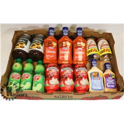 FLAT WITH ASSORTED FOOD