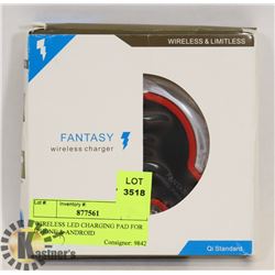 WIRELESS LED CHARGING PAD FOR IPHONE & ANDROID
