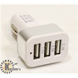 3 PORT USB CAR CHARGER