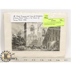 19 STEEL ENGRAVED VIEWS OF EDINBURGH & AREA