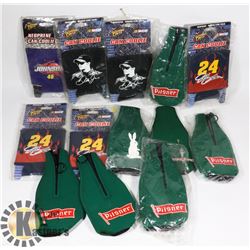 BOX OF BOTTLE & CAN COOLIES