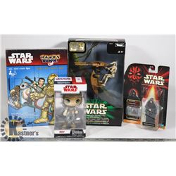 LOT OF ASSORTED STAR WARS COLLECTIBLES.
