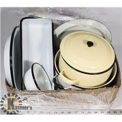 12 PC ENAMEL WARE SET