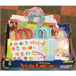 LOT OF ASSORTED GIFT BAGS AND MORE