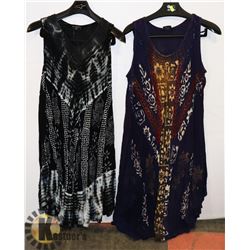 2 LADIES ONE SIZE SUMMER  DRESSES