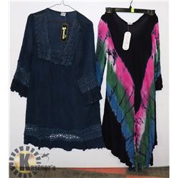 2 LADIES ONE SIZE SUMMER  DRESSES