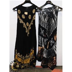 2 LADIES ONE SIZE DRESSES