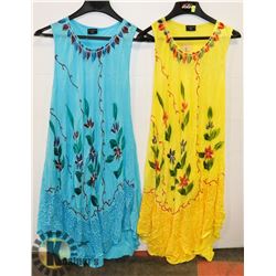 2 LADIES ONE SIZE  SUMMER DRESSES