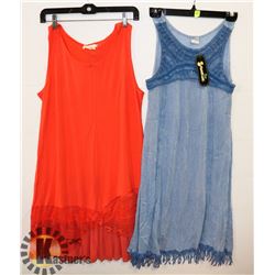 2 LADIES LG/XL  SUMMER DRESSES