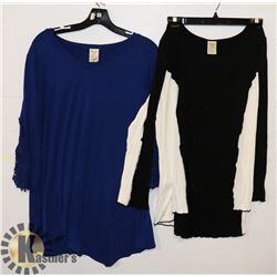 2 LADIES LG/XL SHIRTS