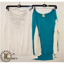 2 LADIES LG/XL SHIRTS