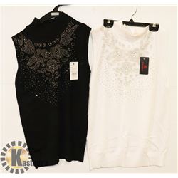 2 LADIES MED/LG SHIRTS