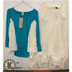 LADIES DRESS AND SHIRT SZ LG/XL