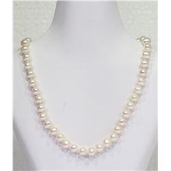 SILVER FRESHWATER PEARL  NECKLACE