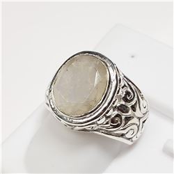 SILVER MOONSTONE  RING