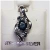 Image 1 : SILVER SAPPHIRE  PENDANT