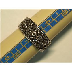 SILVER MARCASITE  RING