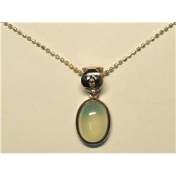 SILVER CHALCEDONY  NECKLACE