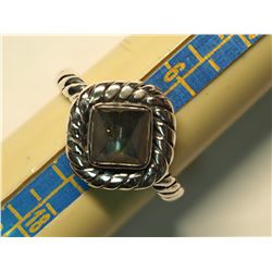 SILVER LABRADORITE  RING