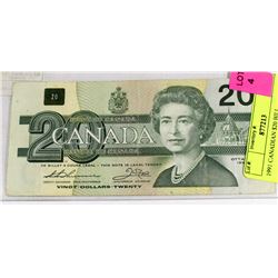 1991 CANADIAN $20 BILL.