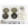 Image 1 : SET OF FOUR 1972 KLONDIKE DOLLARS IN DISPLAY.