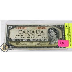 1954 CANADIAN $20 DEVILS FACE.