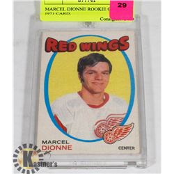 1971 MARCEL DIONNE ROOKIE OPEECHEE CARD.