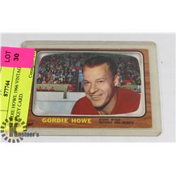 1966 GORDIE HOWE VINTAGE HOCKEY CARD.