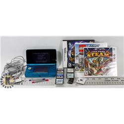 NINTENDO 3DS W/ 10 GAMES, CASE & CHARGER