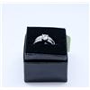 Image 1 : STERLING SILVER CZ LADIES WEDDING RING SET SIZE 7.
