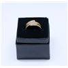 Image 1 : ESTATE GOLD TONE LADIES RING WITH CLEAR STONES