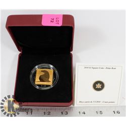 2010 $3 SQUARE RCM COIN WITH HOLDER