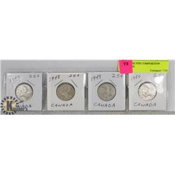 25 CENT SILVER COMPOSITION QUARTERS