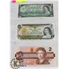Image 1 : THREE UNCIRCULATED CANADIAN BILLS