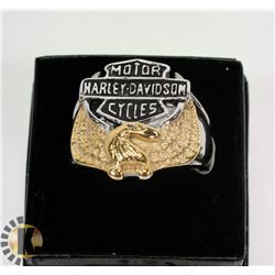 HARLEY DAVIDSON GOLD & SILVER TONED EAGLE MENS
