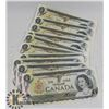 Image 1 : 19 CONSECUTIVE 1973 CANADIAN $1 NOTES