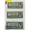 Image 1 : LOT OF 1954 CANADIAN $1 BANKNOTES.