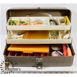 FISHING TACKLE BOX WITH CONTENTS