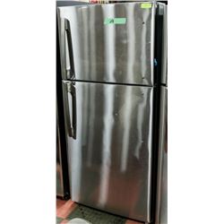 MOFFAT STAINLESS STEEL FRIDGE WITH TOP FREEZER,