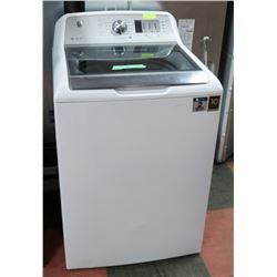 GE WHITE TOP LOAD WASHER, 27"X26"X44".