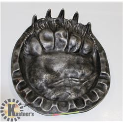 METAL CAST BEAR PAW ORNAMENT