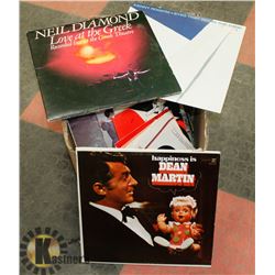 BOX OF ASSORTED RECORDS