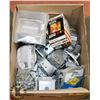Image 1 : BOX OF ASSORTED ELECTRICAL BOXES AND SUPPLIES