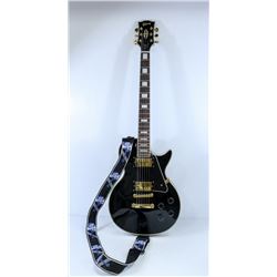 LES PAUL REPLICA GUITAR WITH GIBSON STRAP & STAND.